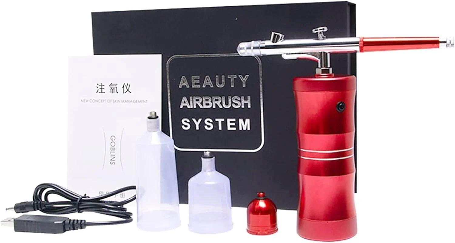 ایر براش اسپری بی سیم، ست ایربراش قابل حمل دستی برای تزیین کیک، آرایش، هنر، طراحی ناخن، نقاشی برای ماشین موقت و سرگرمی