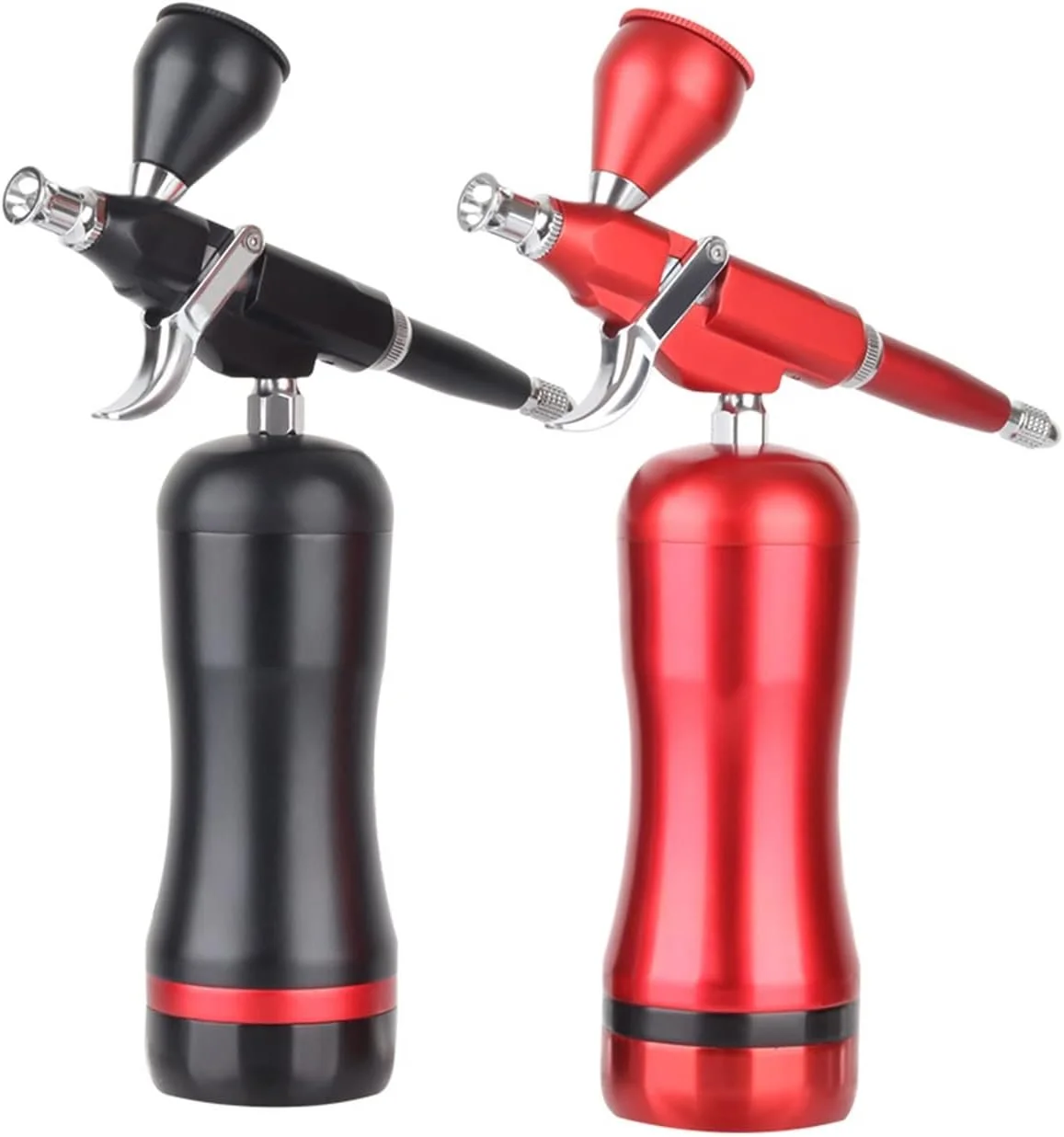 کیت کمپرسور ایربراش بی سیم، اسپری دوال اکشن با فشار بالا برای هنر، مدل، رنگ بدن، آرایش هنرمند، ناخن، خالکوبی، ابزار کیک، ابزار اسپری (قسمت 7)