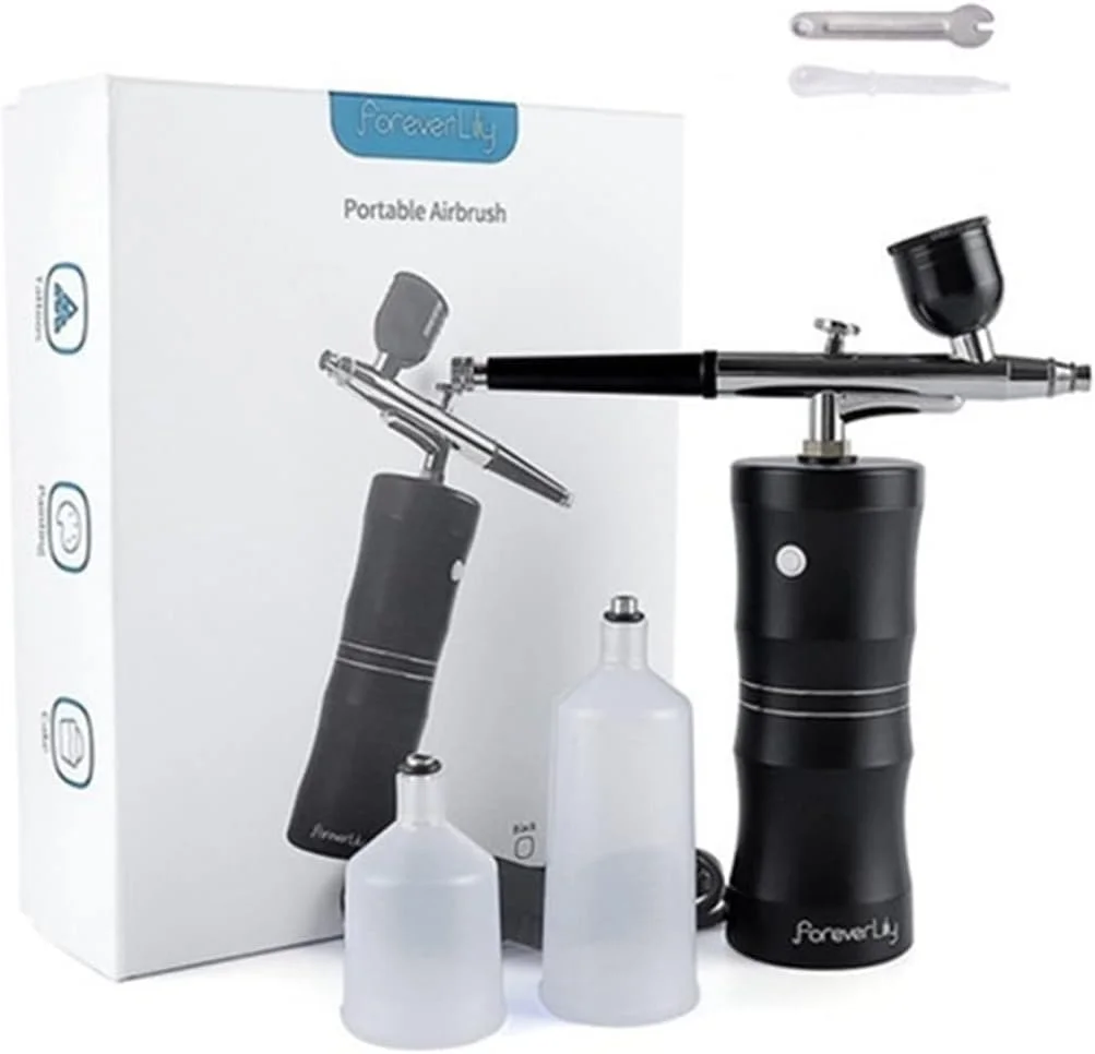 ایر براش مینی 0.3 میلی متری با کمپرسور، تفنگ اسپری تزریق اکسیژن برای هنر ناخن، نقاشی، صنایع دستی، کیک، نانو مه پاش و ابزار سندبلاست (بنفش) ایر براش مینی 0.3 میلی متری با کمپرسور، تفنگ اسپری تزریق اکسیژن برای هنر ناخن، نقاشی، صنایع دستی، کیک، نانو مه پاش و ابزار سندبلاست (بنفش)