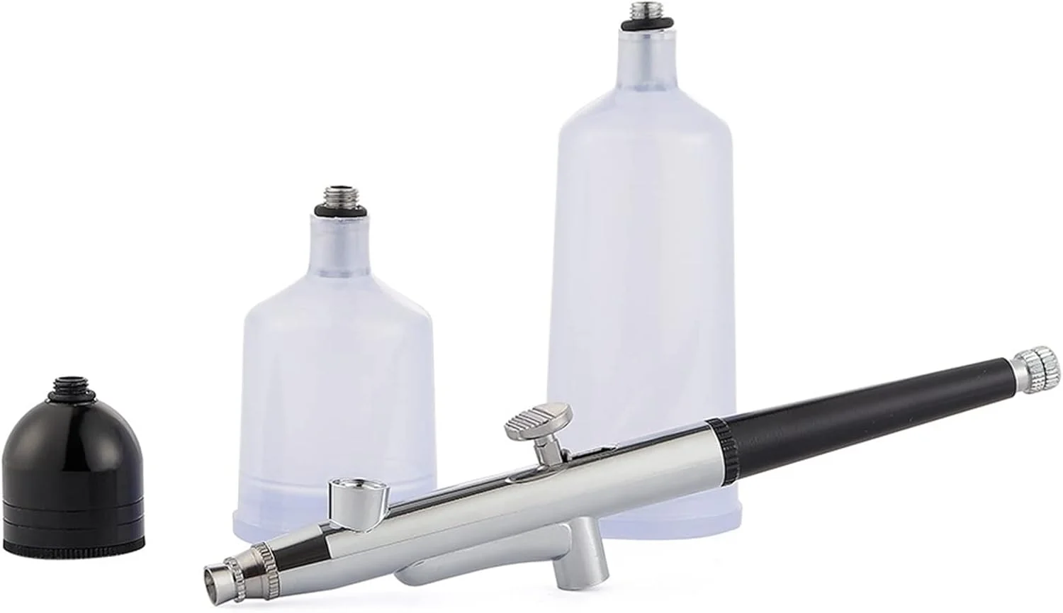 کیت ایربراش حرفه ای 0.3 میلی متری با مینی کمپرسور هوا، تفنگ اسپری رنگ ایربراش برای هنر ناخن، تاتو، صنایع دستی، کیک و نانو مه پاش