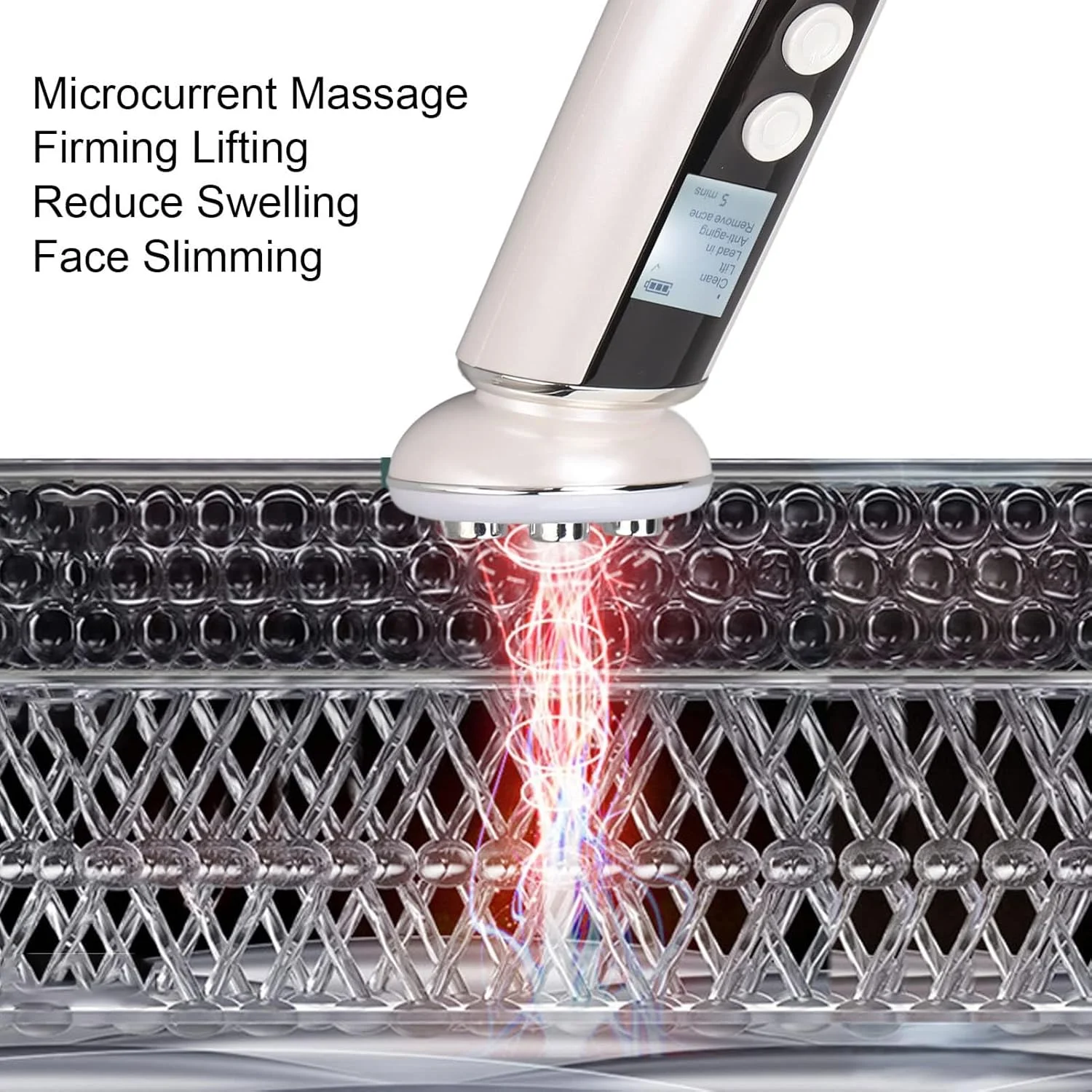 دستگاه زیبایی آر اف X&Z-XAOY سفید، دستگاه چند منظوره ضد چروک، فرکانس بالا، EMS، لیفتینگ و تونینگ صورت، کمپرس یخ گرم، نور قرمز آبی برای مراقبت از پوست دستگاه زیبایی آر اف X&Z-XAOY سفید، دستگاه چند منظوره ضد چروک، فرکانس بالا، EMS، لیفتینگ و تونینگ صورت، کمپرس یخ گرم، نور قرمز آبی برای مراقبت از پوست