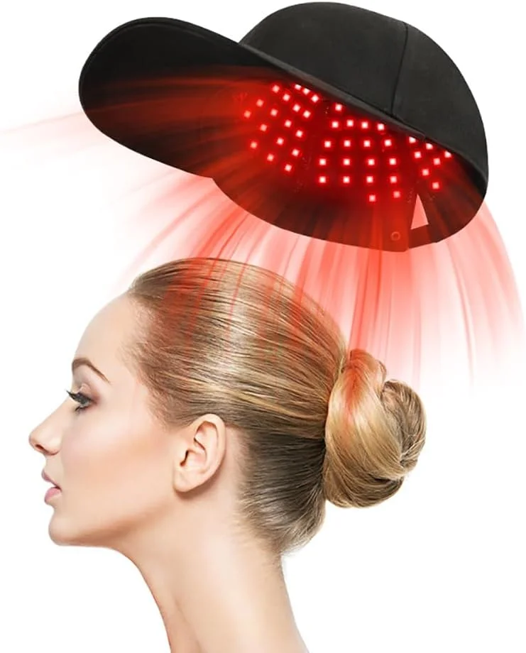 کلاه رشد مو با نور قرمز آسیا، دستگاه مراقبت از فولیکول مو با LED مادون قرمز، ضد ریزش مو و ضخیم کننده، تجهیزات بازیابی پوست سر برای مردان و زنان