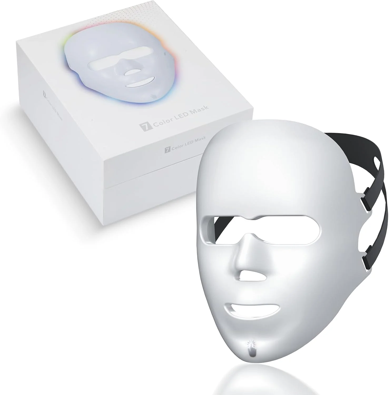 ماسک نور قرمز - ماسک نور قرمز 7 رنگ برای صورت، دستگاه مراقبت از پوست صورت، طراحی ارگونومیک و قابل شارژ برای استفاده در منزل (P06)