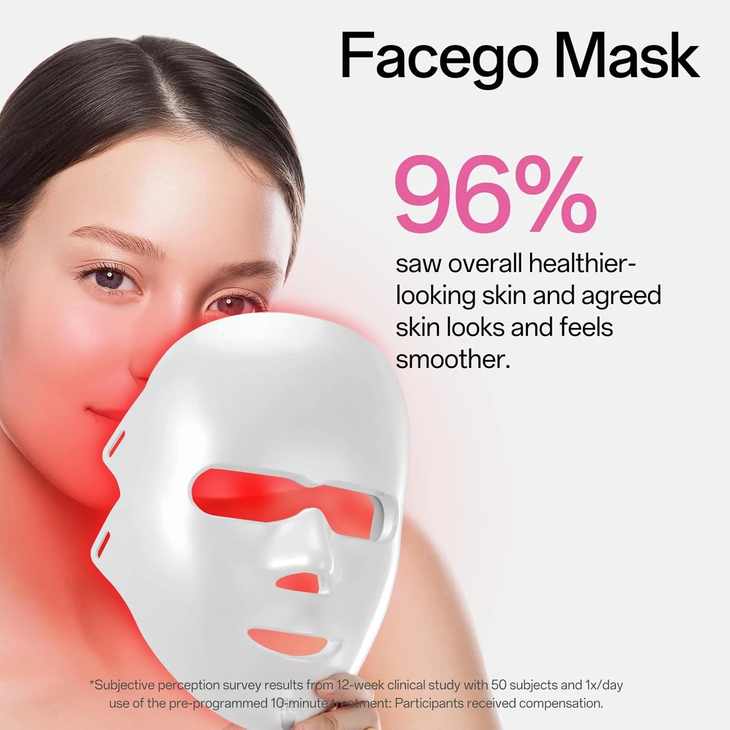 ماسک نور قرمز - ماسک نور قرمز 7 رنگ برای صورت، دستگاه مراقبت از پوست صورت، طراحی ارگونومیک و قابل شارژ برای استفاده در منزل (P06)