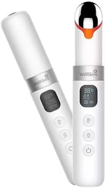 دستگاه ماساژ رنگی حرارتی، ماساژور چشم، نور قرمز، ال ای دی آبی و زرد، سفت کننده پوست، رفع خستگی، قابل شارژ USB، ابزار ماساژ صورت، 3.7 ولت 2.5 وات