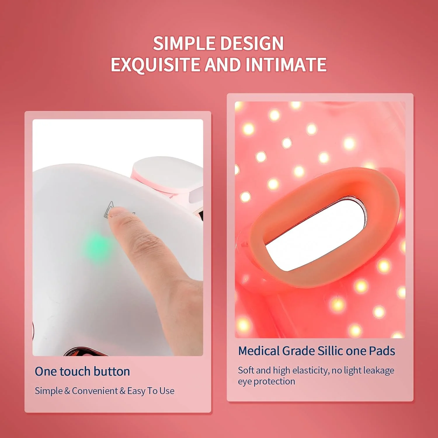 ماسک صورت LED بی سیم LIARTY، ماسک نور 7 رنگ با 270 عدد لامپ، ماسک نور LED شارژی برای زیبایی صورت، ضد پیری