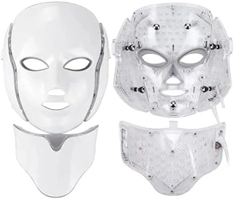 ماسک صورت نور درمانی LED آراولی، 7 رنگ، جوان سازی پوست، ماسک فوتوتراپی PDT مناسب استفاده خانگی، تک عددی