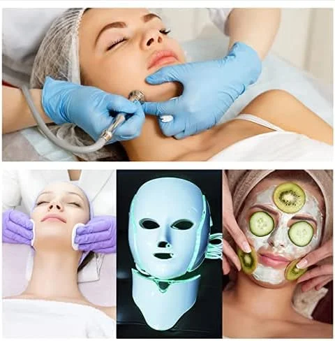 ماسک صورت نور درمانی LED آراولی، 7 رنگ، جوان سازی پوست، ماسک فوتوتراپی PDT مناسب استفاده خانگی، تک عددی