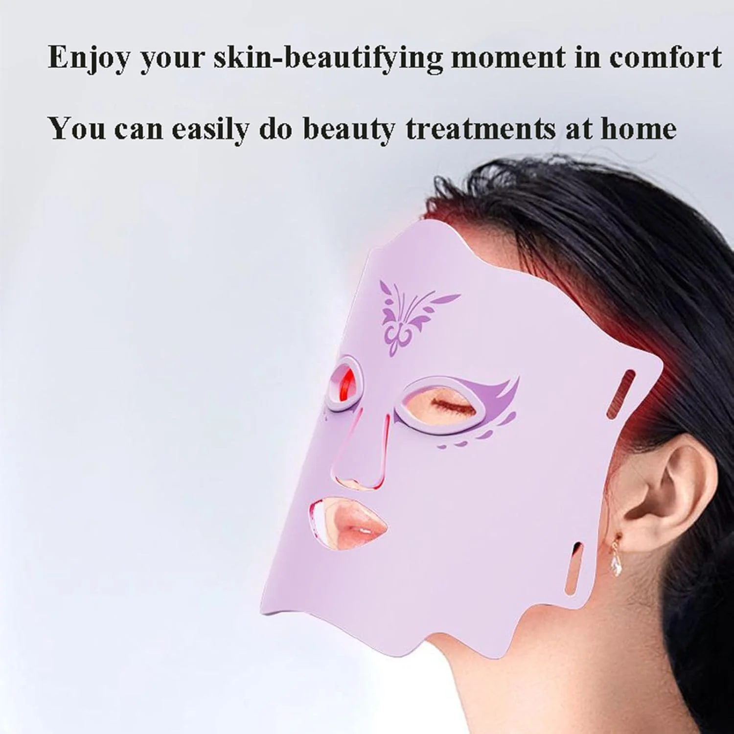 ماسک زیبایی LED، ابزار جوانسازی فوتونی صورت، سفید کننده خانگی، طیف سنج آکنه و کک و مک