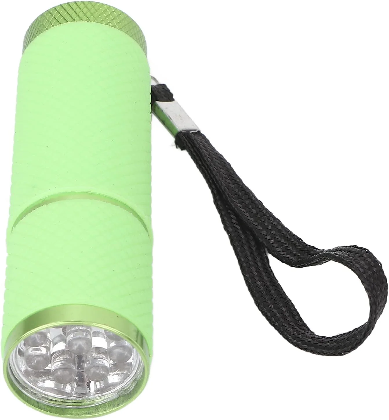 چراغ خشک کننده لاک ناخن Cryfokt با 9 چراغ قوه LED، غیر لغزنده، جمع و جور و قابل حمل، مناسب برای مسافرت، با منبع تغذیه 3 عدد باتری AAA، ابزاری برای سالن های حرفه ای (سبز)