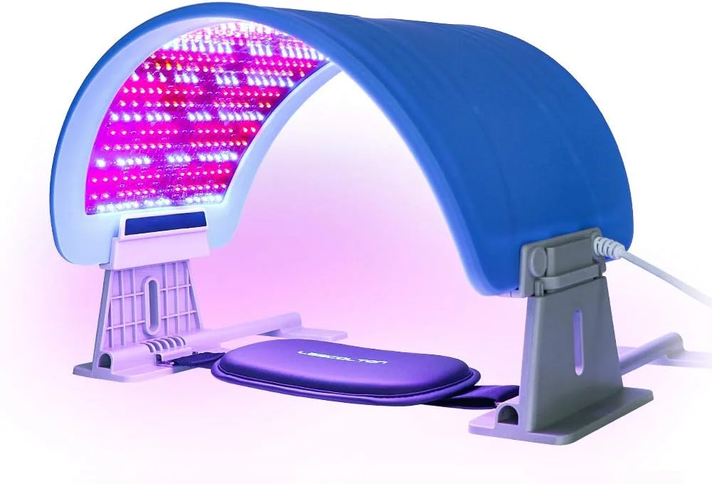 ماسک نوردرمانی قرمز LESCOLTON، 573 LED نوردرمانی قرمز برای بدن، ماسک نوردرمانی 7 رنگ LED برای جوانسازی پوست