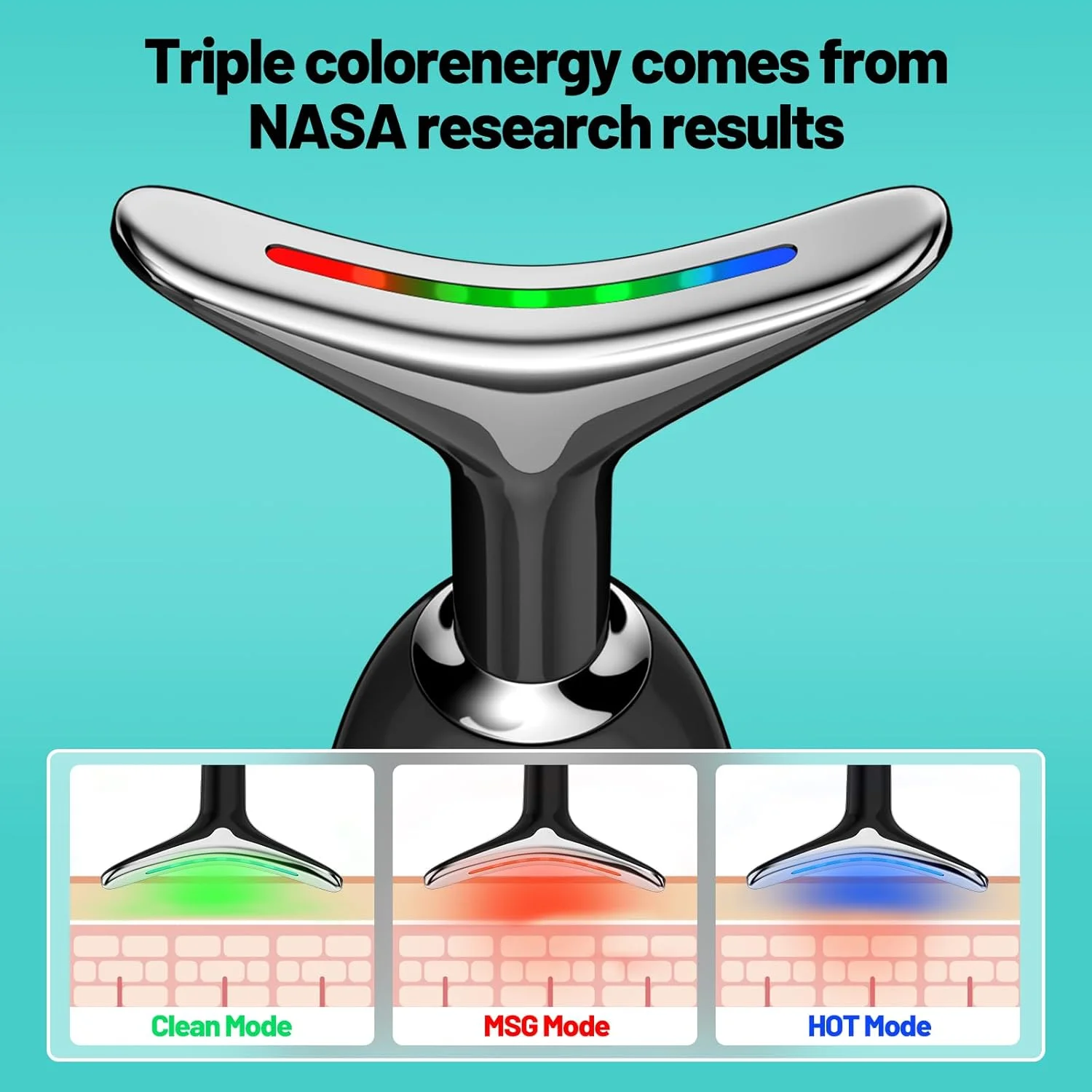 دستگاه نور قرمز برای صورت، دستگاه LED خانگی ماساژور صورت برای مراقبت از پوست