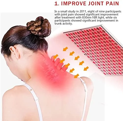 پنل نور درمانی LED قرمز، 45 وات نور قرمز عمیق 660 نانومتر و مادون قرمز نزدیک 850 نانومتر برای زنان و مردان، ضد پیری، کاهش چربی.