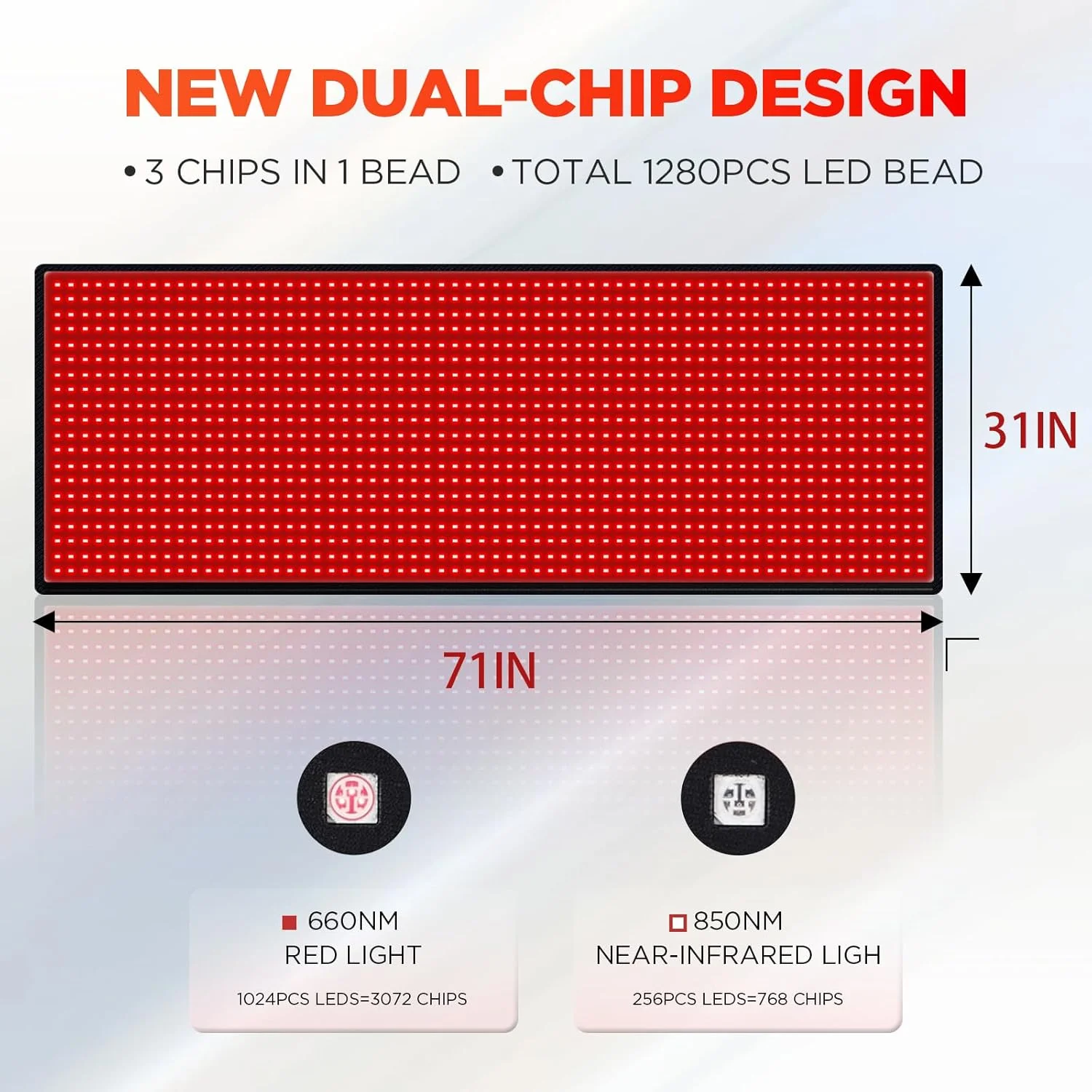 دستگاه ترکیبی نور درمانی LED قرمز برای پوست صورت و بدن