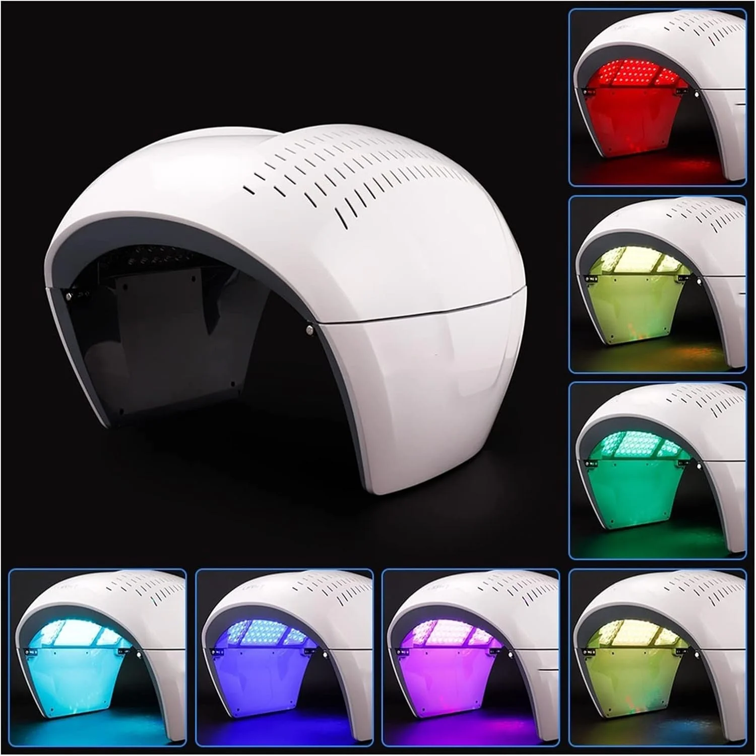 دستگاه جوانسازی پوست با نور LED هفت رنگ، دستگاه زیبایی برای جوانسازی پوست سالم، رفع آکنه و ضد چین و چروک