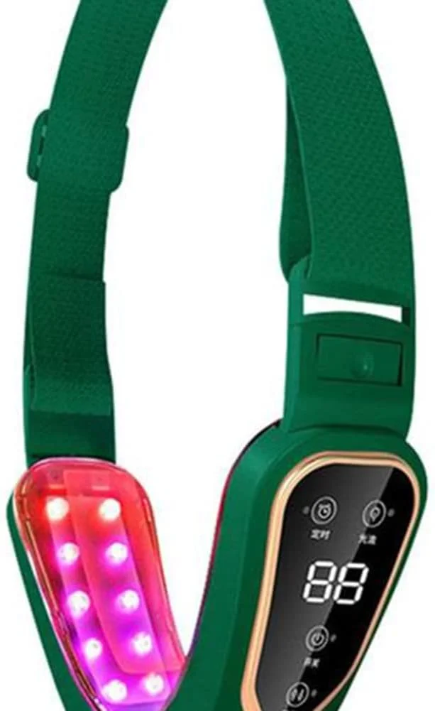 ماساژور لیفتینگ صورت به شکل V، لاغری، درمان فوتون LED، میکروکارنت، از بین برنده غبغب، دستگاه لیفتینگ صورت