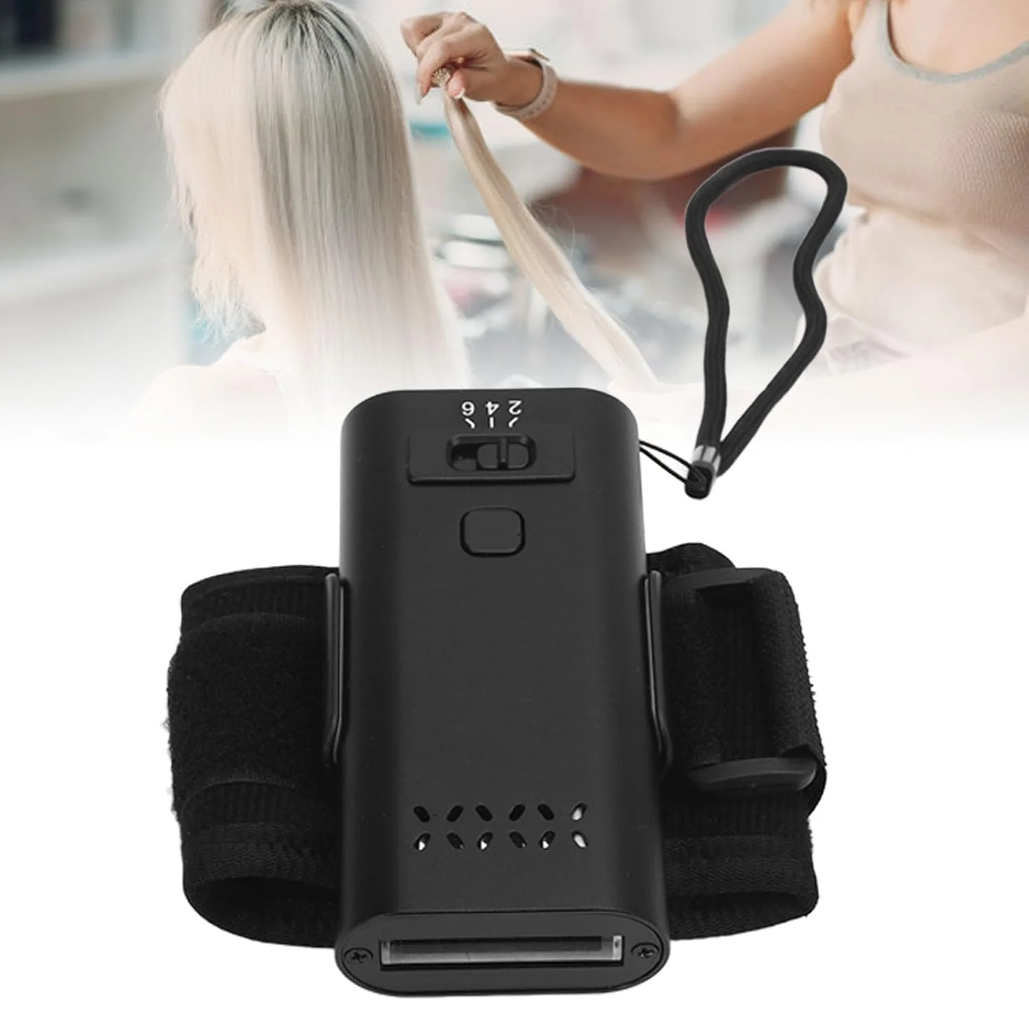 چراغ LED ناخن Cryfokt، نور خشک کننده ژل 395 نانومتری قابل حمل با 3 حالت برای طراحی ناخن (مشکی)