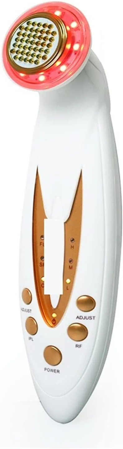 دستگاه زیبایی فرکانس RF با نور فوتون LED، لیفت صورت، رفع چین و چروک، سفت کننده پوست، ماساژ صورت، SPA با عملکردهای مختلف و سرهای قابل تعویض