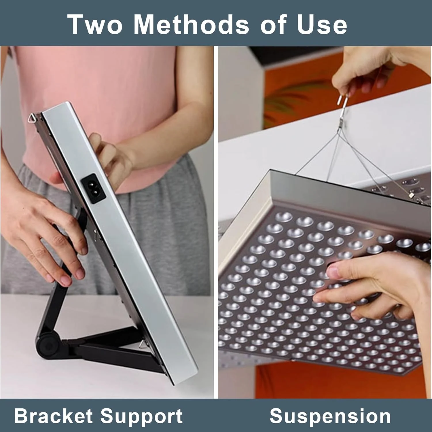 لامپ آفتاب 54 وات برای صورت و بدن با 18 عدد LED، ماسک چشم و سه پایه، دستگاه آفتاب گرفتن در خانه، نور روز برای سولاریوم خانگی (آبی)