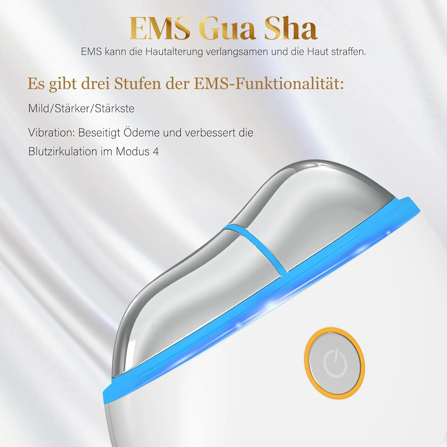 ماساژور صورت ای ام اس گوا شا با نور ال ای دی قرمز، آبی و سبز، 4 حالت، ویبره حرارتی، دستگاه لیفت صورت ضد پیری