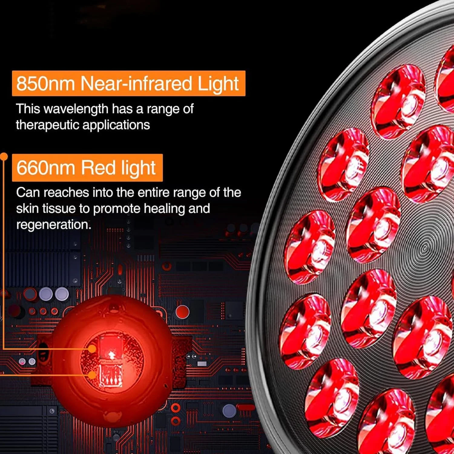 لامپ برنزه کننده 54 وات با سه پایه، آلومینیوم سبک وزن، دستگاه بدن صورت 18 ال ای دی 660+850 نانومتر، محافظت از چشم، ارتفاع قابل تنظیم 98-200 سانتی متر، سر چرخان 180 درجه، آفتاب گرفتن در خانه برای پوست برنزه در تمام طول سال