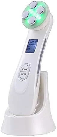 دستگاه زیبایی اولتراسونیک، دستگاه فرکانس بالا صورت، ماساژور صورت با نور LED برای مراقبت از پوست و پاک کننده صورت