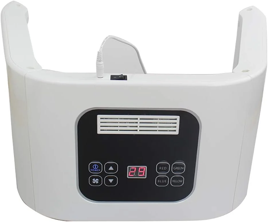 ماسک صورت LED مدل Vinmax PDT، دستگاه نور درمانی 4 لامپه سالنی، دستگاه زیبایی مراقبت از پوست صورت و بدن با 4 نور PDT، ضد چروک به همراه محافظ چشم، سفید