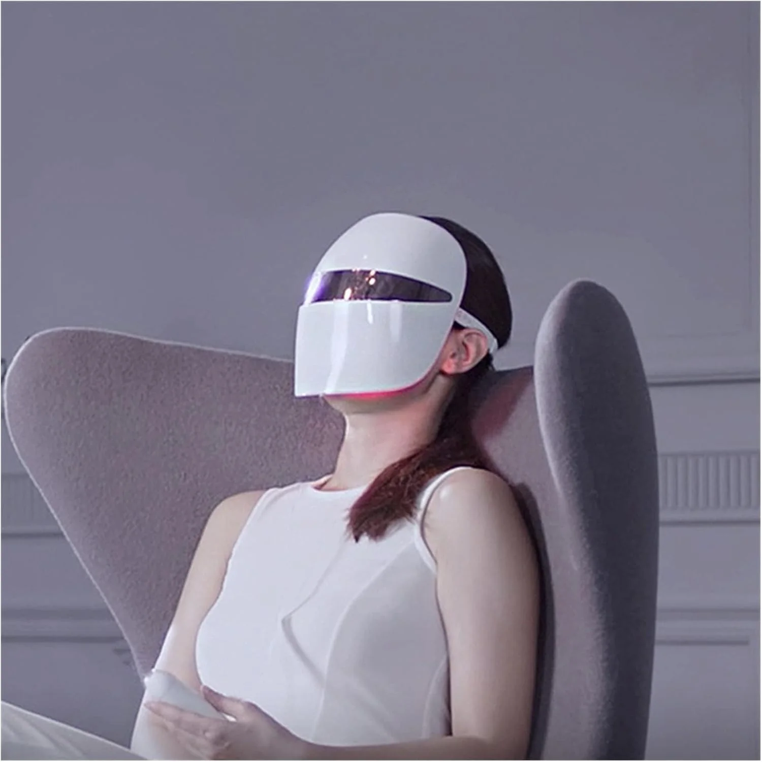 دستگاه زیبایی جوانسازی پوست ماسک صورت LED فوتون، دستگاه زیبایی جوانسازی پوست، ماسک صورت سفید کننده خانگی، مراقبت از صورت، لیفت و سفت کننده پوست افتاده برای درخشندگی