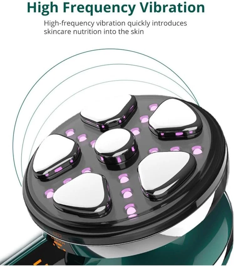 ماساژور صورت LED، دستگاه زیبایی صورت و گردن، 4 حالت با RF و EMS، ماساژور قابل حمل مراقبت از پوست، ماساژور زیبایی برای صورت و گردن