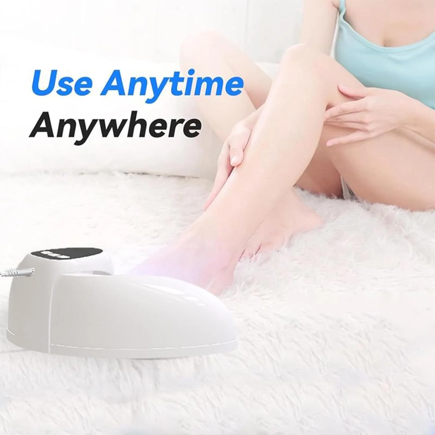 چراغ ال ای دی ناخن، چراغ ناخن با تایمر - خشک کن سریع تاشو U شکل، ابزار مراقبت و لاک برای میز، مسافرت، خانه، اسپا، کمپینگ