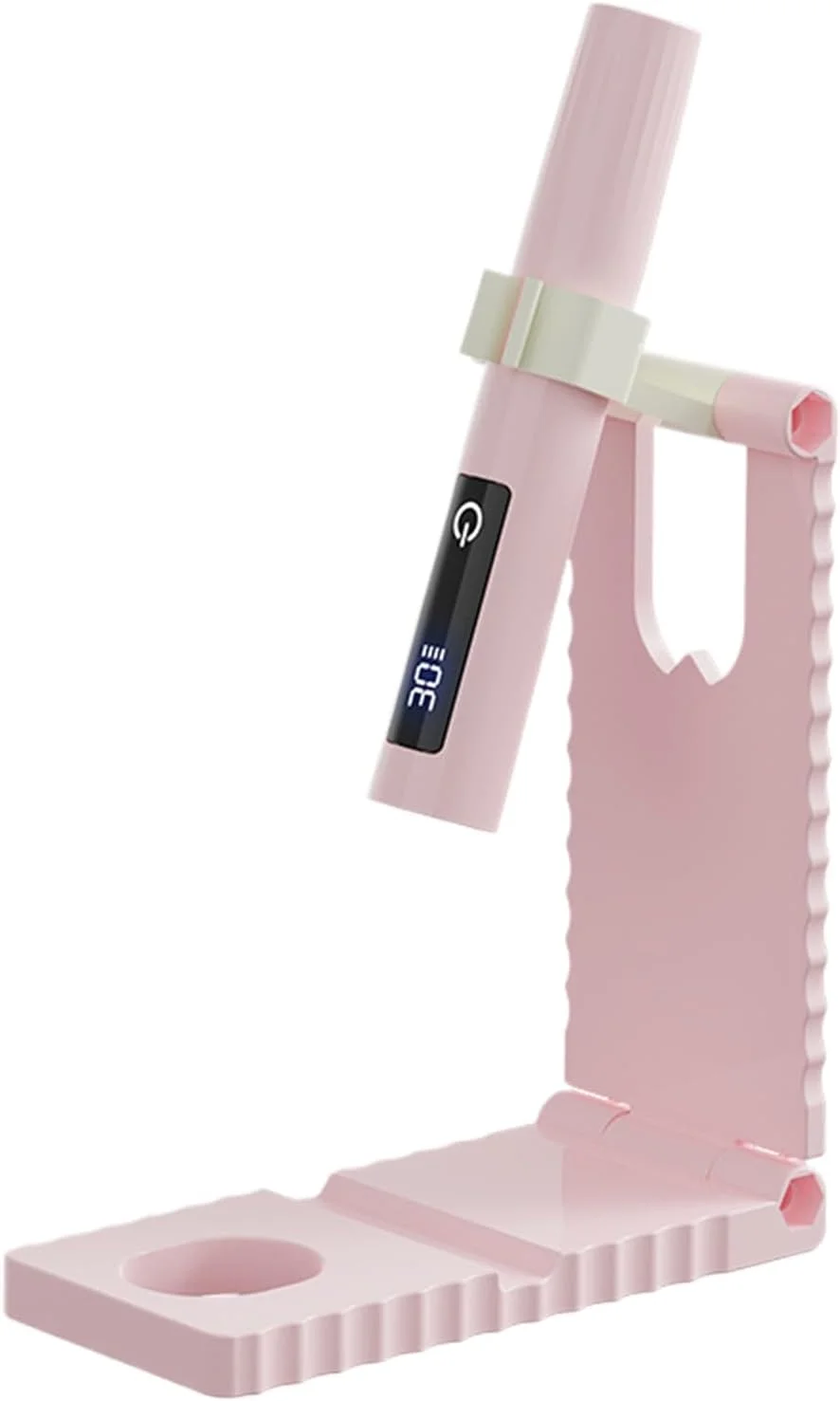 دستگاه کوچک خشک کننده لاک ناخن با شارژ USB | چراغ ناخن با صفحه نمایش LCD و 2 حالت زمان بندی برای مانیکور پدیکور سالن مسافرت کمپینگ هواپیما