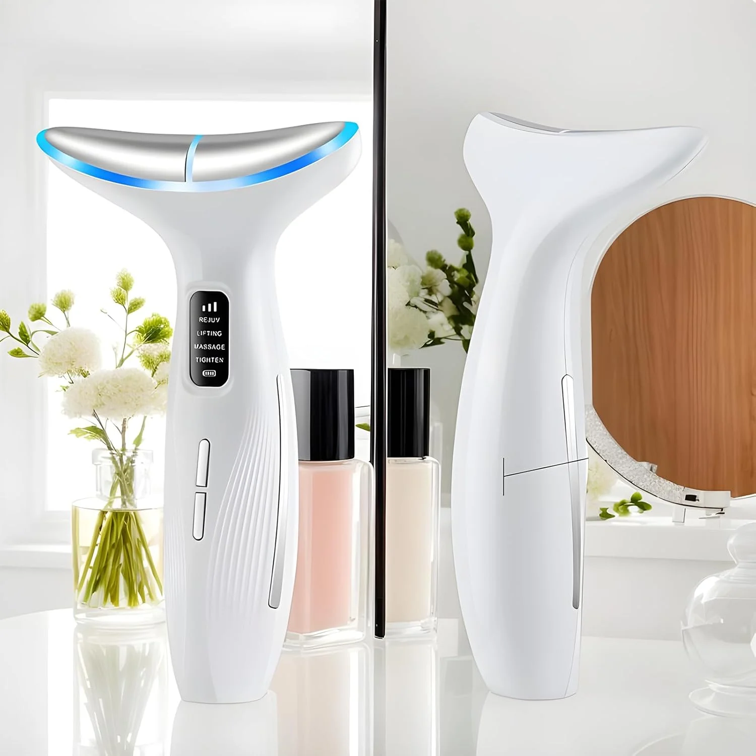 دستگاه فرم دهنده گردن - دستگاه فرم دهنده ال ای دی - غلتک ماساژور حرفه ای دستگاه زیبایی ابزار مراقبت برای بدن زنان در خانه