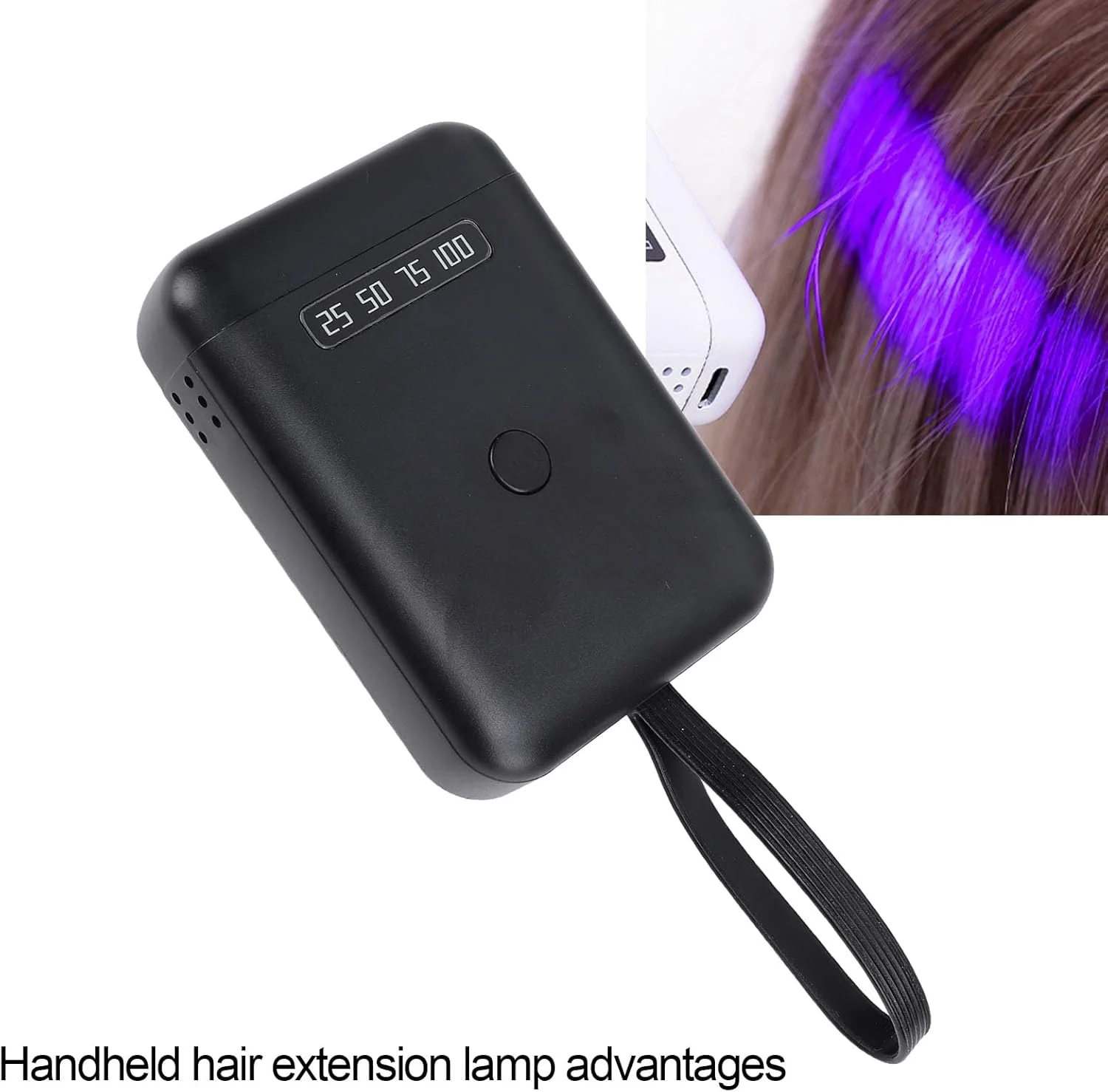 دستگاه لامپ ال ای دی برای اکستنشن مو خانگی (مشکی)