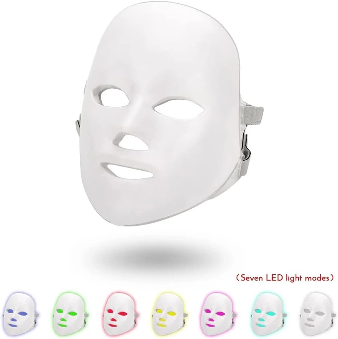 دستگاه جوانسازی پوست ZAIED، ماسک نوردرمانی LED هفت رنگ، ابزار مراقبت از پوست صورت برای جوانسازی، رفع چین و چروک و آکنه، برای داشتن پوستی سالم و جوان دستگاه جوانسازی پوست ZAIED، ماسک نوردرمانی LED هفت رنگ، ابزار مراقبت از پوست صورت برای جوانسازی، رفع چین و چروک و آکنه، برای داشتن پوستی سالم و جوان