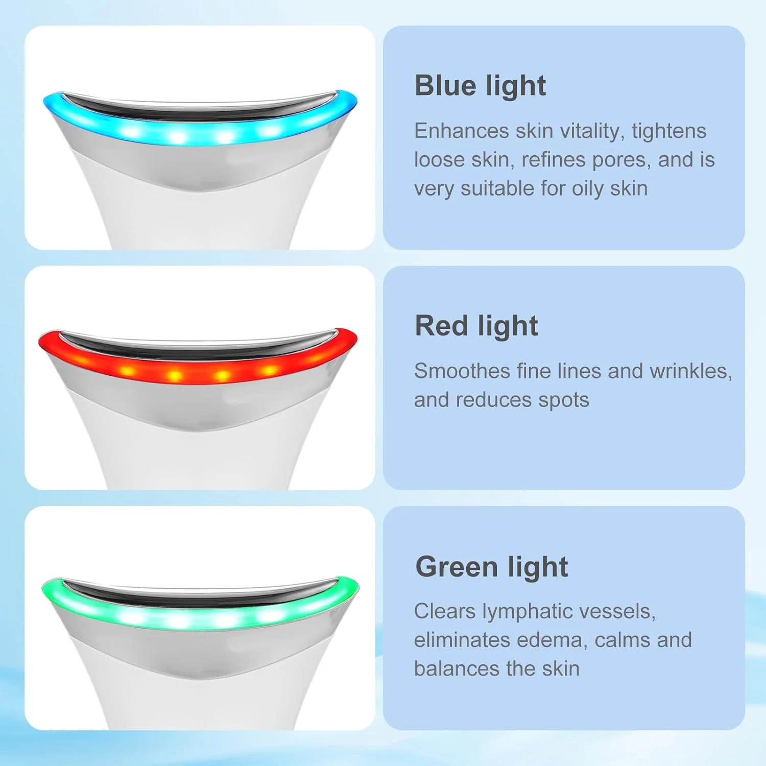 ماساژور صورت ضد چروک، لیفت صورت و غبغب، 3 حالت LED، گرمایش تا 45 درجه سانتیگراد، دستگاه زیبایی الکتریکی EMS برای تسکین و سفت کردن پوست و ضد پیری ماساژور صورت ضد چروک، لیفت صورت و غبغب، 3 حالت LED، گرمایش تا 45 درجه سانتیگراد، دستگاه زیبایی الکتریکی EMS برای تسکین و سفت کردن پوست و ضد پیری