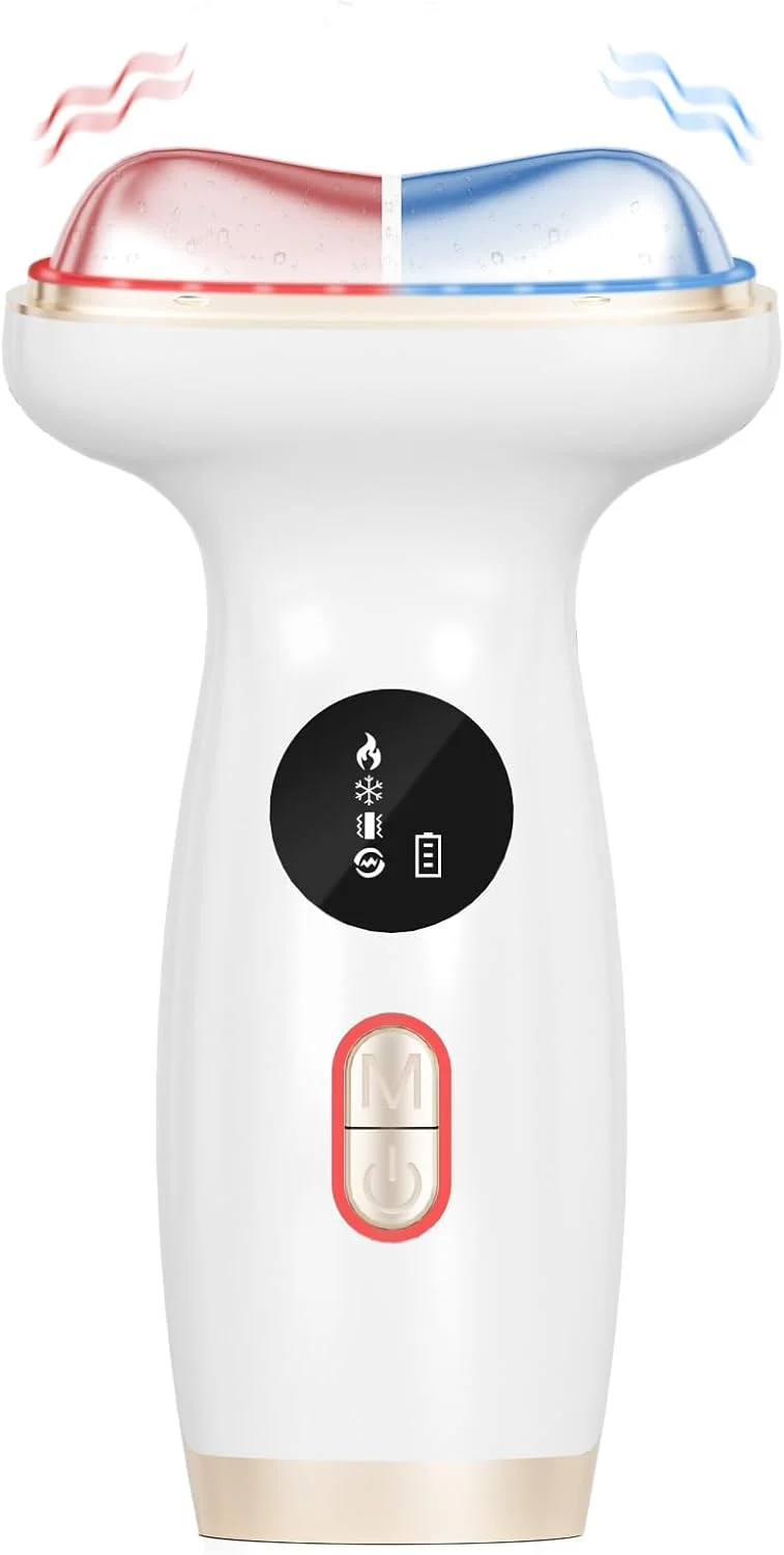 ماساژور صورت گرم و سرد با نور قرمز، ابزار گوا شا LED 7 در 1، میکرو جریان و ویبره برای چین و چروک، پف، سفت کردن پوست، لیفت خط فک - دستگاه لیفت صورت قابل شارژ USB-C ماساژور صورت گرم و سرد با نور قرمز، ابزار گوا شا LED 7 در 1، میکرو جریان و ویبره برای چین و چروک، پف، سفت کردن پوست، لیفت خط فک - دستگاه لیفت صورت قابل شارژ USB-C