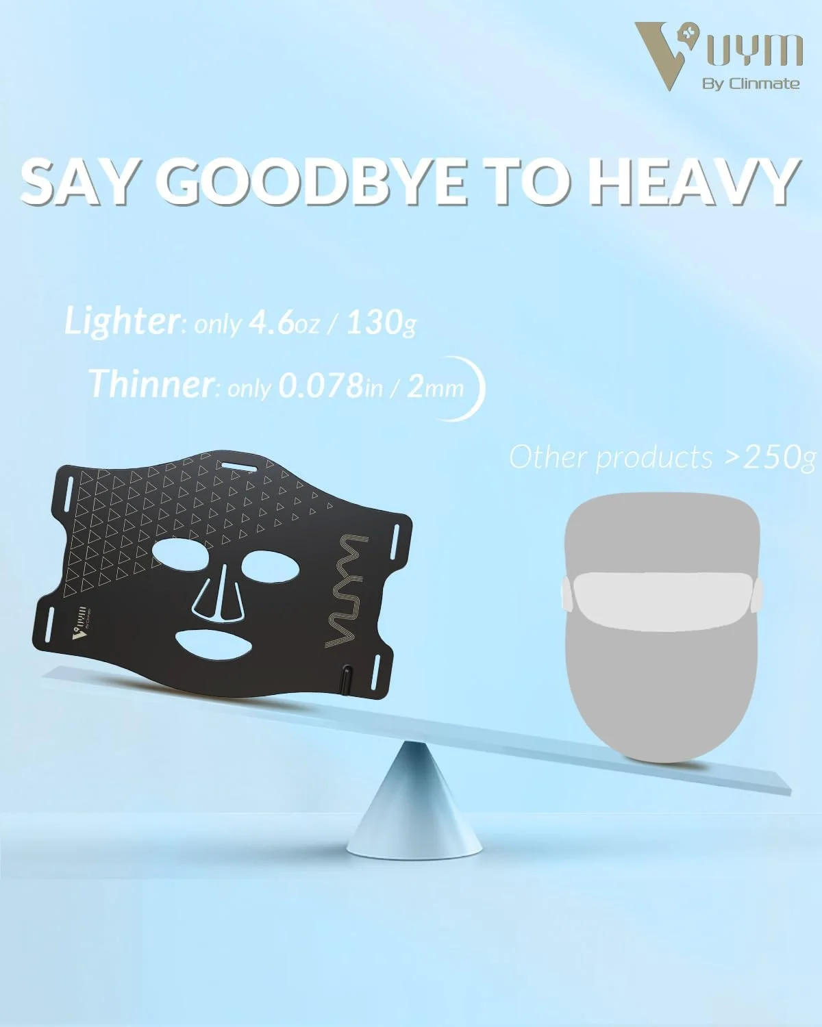 ماسک نوردرمانی مادون قرمز: دستگاه مراقبت از پوست صورت با انرژی بالا و 292 LED، نوردرمانی قرمز برای صورت، جایگزین جوانسازی فوتون - مشکی