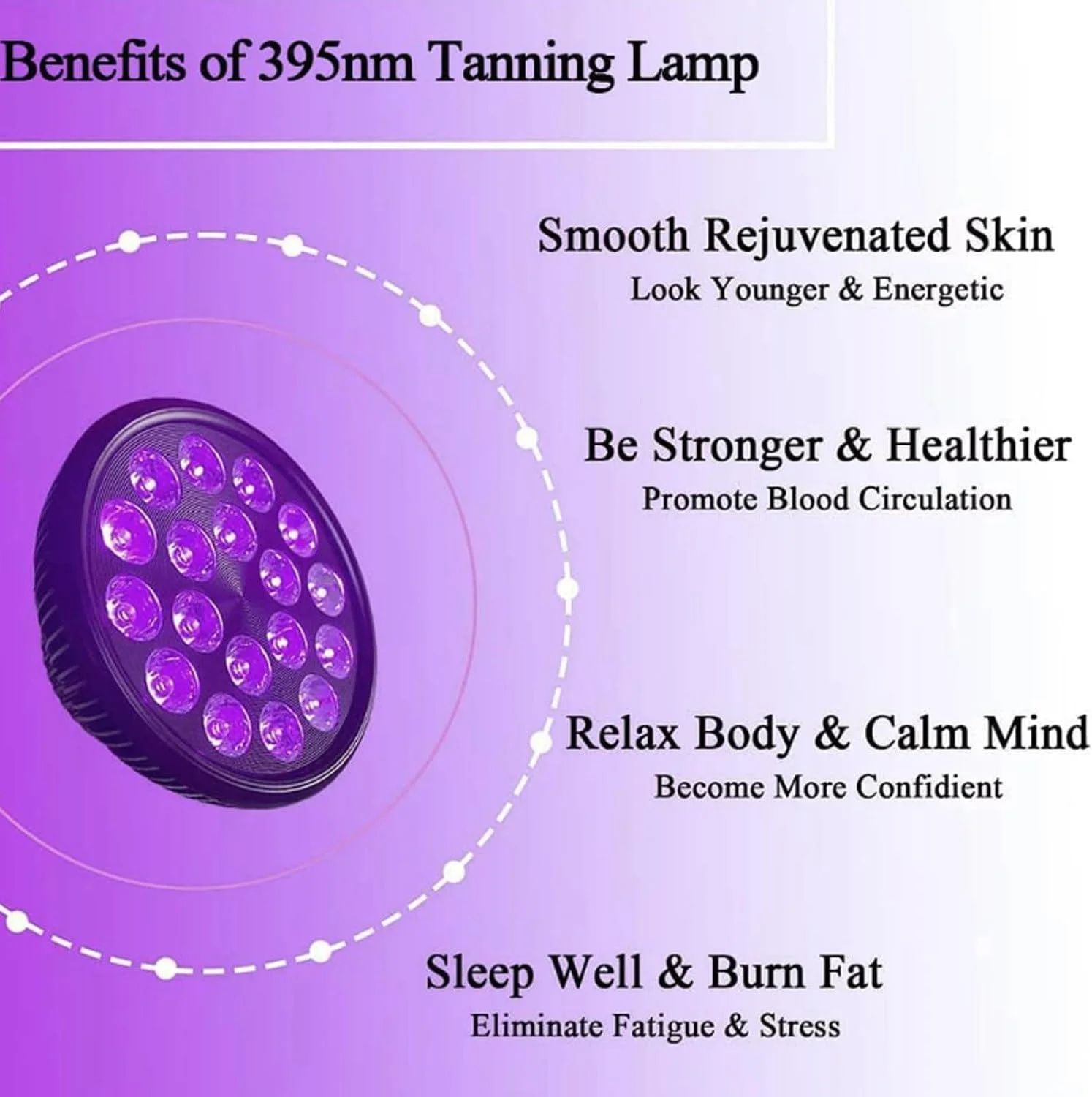 لامپ آفتاب گرفتن 54 وات، 18 مهره LED + چشم بند، پایه قابل تنظیم (96-200 سانتی متر)، دستگاه آفتاب گرفتن خانگی 395 نانومتری برای صورت و بدن در داخل خانه، سر لامپ قابل چرخش 180 درجه