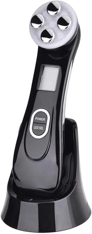 دستگاه مراقبت از پوست صورت مارگون، مزوتراپی، الکتروپوریشن، آر اف رادیو فرکانسی، ال ای دی فوتون، لیفتینگ و سفت کننده پوست صورت و مراقبت از چشم (مشکی) دستگاه مراقبت از پوست صورت مارگون، مزوتراپی، الکتروپوریشن، آر اف رادیو فرکانسی، ال ای دی فوتون، لیفتینگ و سفت کننده پوست صورت و مراقبت از چشم (مشکی)