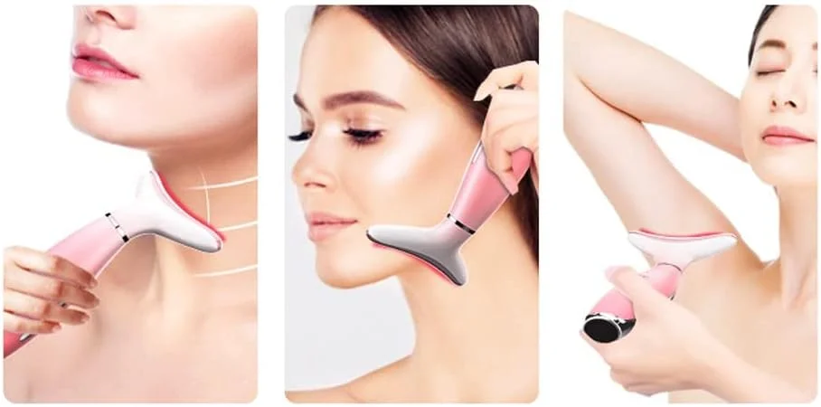 دستگاه زیبایی جوانسازی پوست تریفی برای صورت و گردن، لیفت بر اساس فناوریهای LED، حرارتی و ویبره، لیفت و سفت کننده، ظاهری درخشان (سفید) دستگاه زیبایی جوانسازی پوست تریفی برای صورت و گردن، لیفت بر اساس فناوریهای LED، حرارتی و ویبره، لیفت و سفت کننده، ظاهری درخشان (سفید)