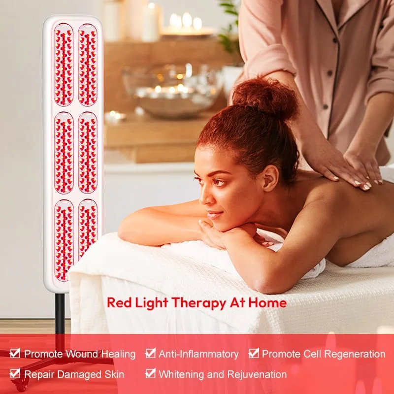 دستگاه نوردرمانی الیتزیا با LED، چهار حالت نور نزدیک به مادون قرمز برای مراقبت از پوست، تسکین درد و حفظ جوانی، مناسب استفاده در سالن و اسپا، مدل ایستاده ETRL01B