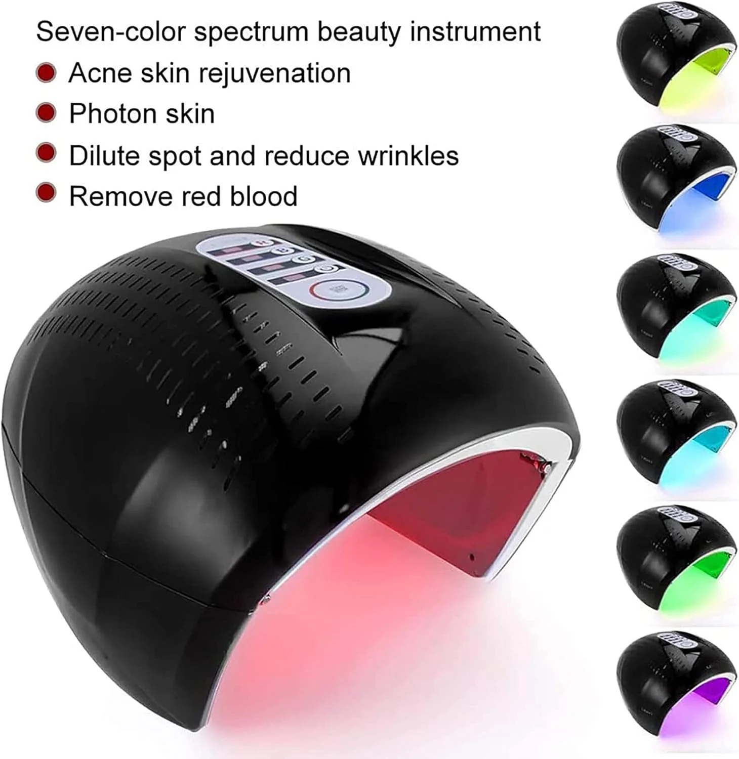 دستگاه نوردرمانی LED، لامپ فوتون PDT تاشو برای سفت کردن پوست صورت، تجهیزات سالن زیبایی ضد پیری و رفع چین و چروک