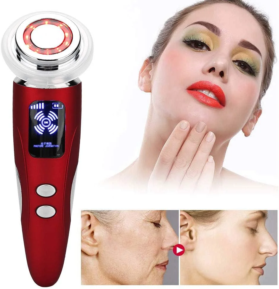 دستگاه اولتراسوند صورت، دستگاه زیبایی صورت با فرکانس رادیویی LED برای رفع چین و چروک، رفع آکنه، ضد پیری (رُزِنروت) دستگاه اولتراسوند صورت، دستگاه زیبایی صورت با فرکانس رادیویی LED برای رفع چین و چروک، رفع آکنه، ضد پیری (رُزِنروت)