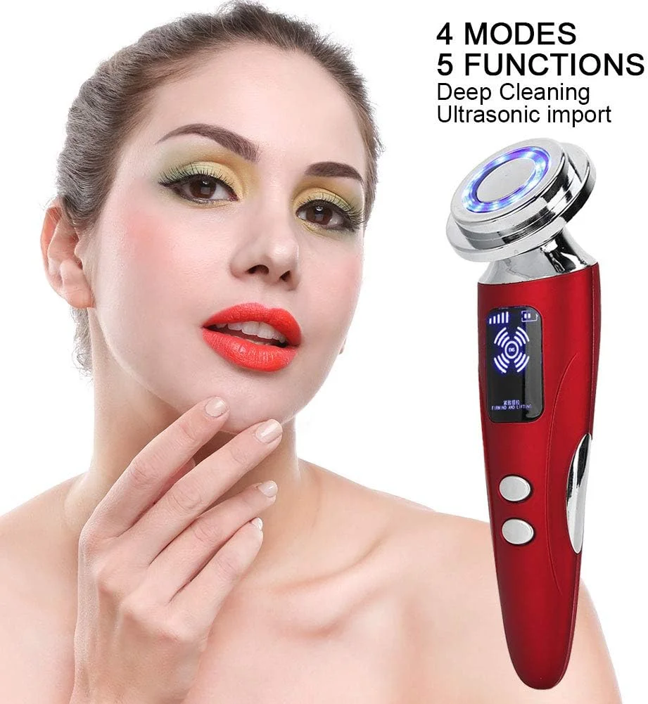 دستگاه اولتراسوند صورت، دستگاه زیبایی صورت با فرکانس رادیویی LED برای رفع چین و چروک، رفع آکنه، ضد پیری (رُزِنروت) دستگاه اولتراسوند صورت، دستگاه زیبایی صورت با فرکانس رادیویی LED برای رفع چین و چروک، رفع آکنه، ضد پیری (رُزِنروت)