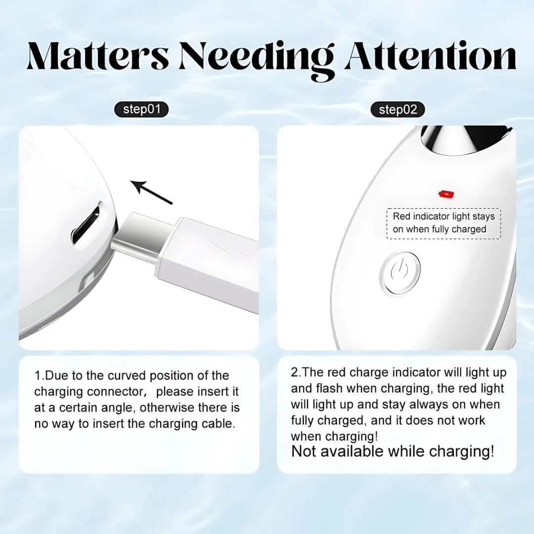 دستگاه فرم دهنده صورت LED هفت در یک - ماساژور برقی زیبایی صورت با 3 حالت، 45 درجه سانتیگراد، سفت کننده پوست و لیفت گردن، ماساژ EMS، دستگاه سفت کننده و فرم دهنده صورت (سفید)