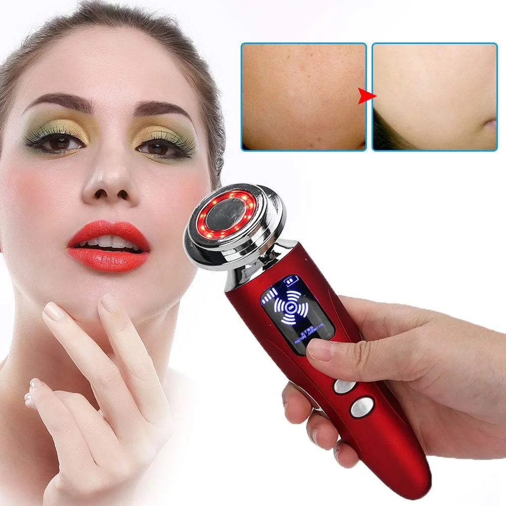 دستگاه اولتراسوند صورت، دستگاه زیبایی صورت با فرکانس رادیویی LED برای رفع چین و چروک، رفع آکنه، ضد پیری (رُزِنروت) دستگاه اولتراسوند صورت، دستگاه زیبایی صورت با فرکانس رادیویی LED برای رفع چین و چروک، رفع آکنه، ضد پیری (رُزِنروت)