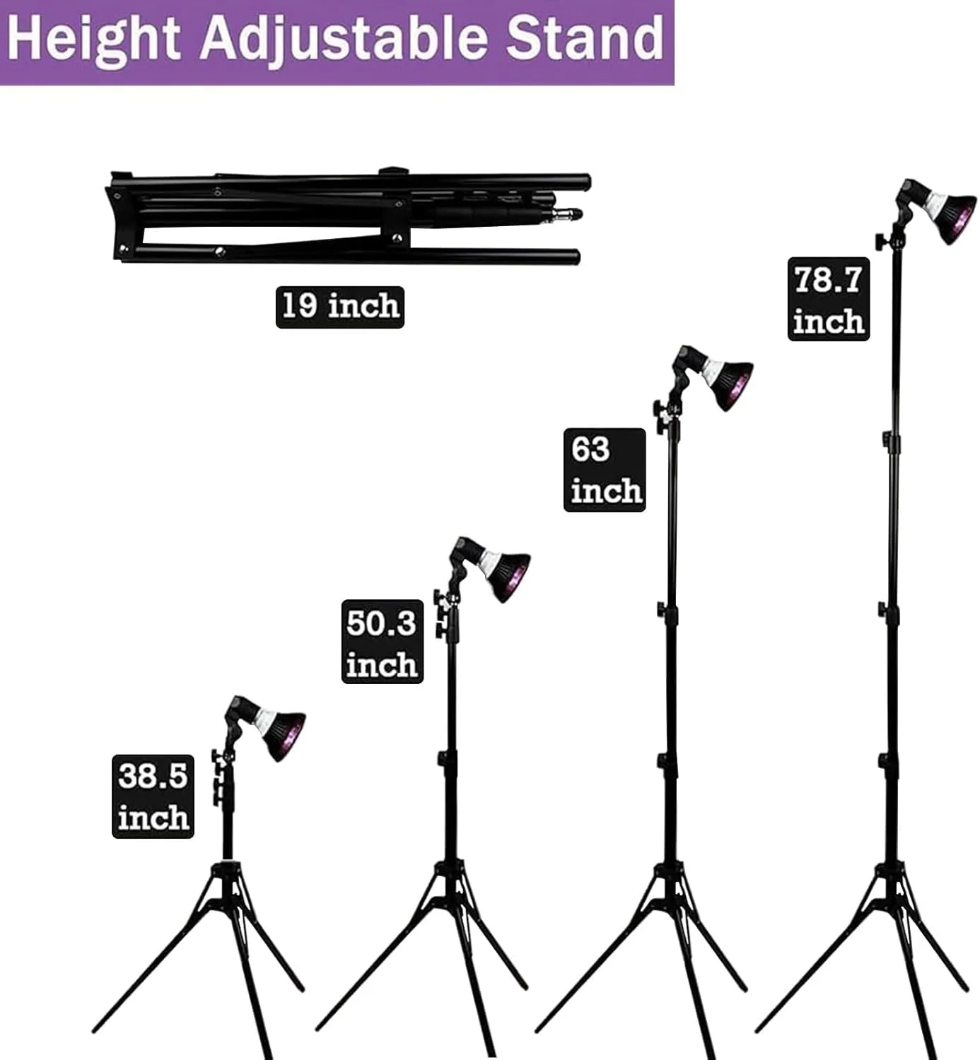 لامپ برنزه کننده 54 وات با سه پایه، دستگاه برنزه کننده صورت و بدن 18 ال ای دی 395 نانومتری، ارتفاع قابل تنظیم، دستگاه آفتاب گرفتن در خانه برای داشتن پوست برنزه در تمام طول سال لامپ برنزه کننده 54 وات با سه پایه، دستگاه برنزه کننده صورت و بدن 18 ال ای دی 395 نانومتری، ارتفاع قابل تنظیم، دستگاه آفتاب گرفتن در خانه برای داشتن پوست برنزه در تمام طول سال