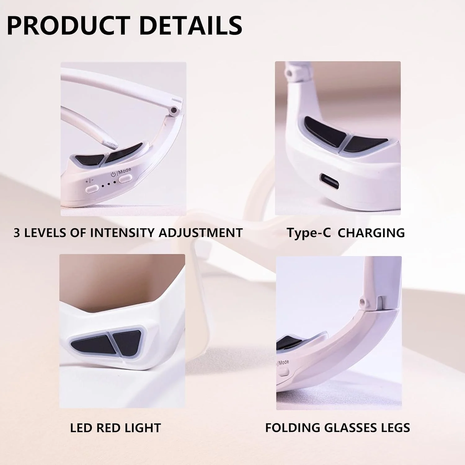 ماساژور چشم میکروکارنت الیتزیا EMS با ویبره سه بعدی، ۳ سطح شدت، نور قرمز LED، قابل شارژ، مناسب برای کاهش پف و خشکی چشم مدل ET100A ماساژور چشم میکروکارنت الیتزیا EMS با ویبره سه بعدی، ۳ سطح شدت، نور قرمز LED، قابل شارژ، مناسب برای کاهش پف و خشکی چشم مدل ET100A