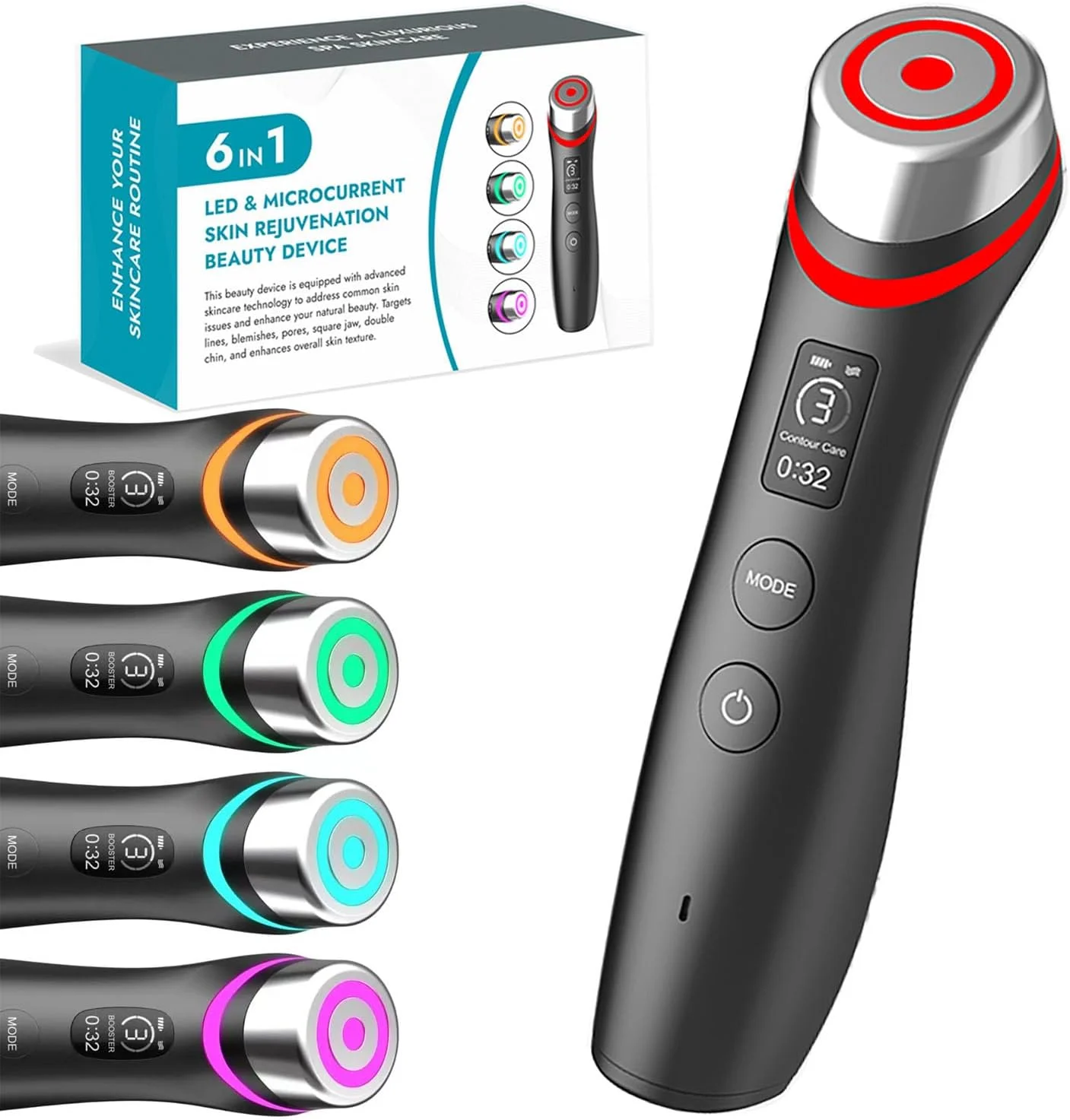 دستگاه زیبایی جوانسازی پوست 6 در 1 با نور الایدی و میکروکارنت - نسخه ارتقا یافته - دستگاه ضد چروک الایدی برای داشتن پوستی شفاف با جذب بیشتر، الاستیسیته و مراقبت از منافذ دستگاه زیبایی جوانسازی پوست 6 در 1 با نور الایدی و میکروکارنت - نسخه ارتقا یافته - دستگاه ضد چروک الایدی برای داشتن پوستی شفاف با جذب بیشتر، الاستیسیته و مراقبت از منافذ