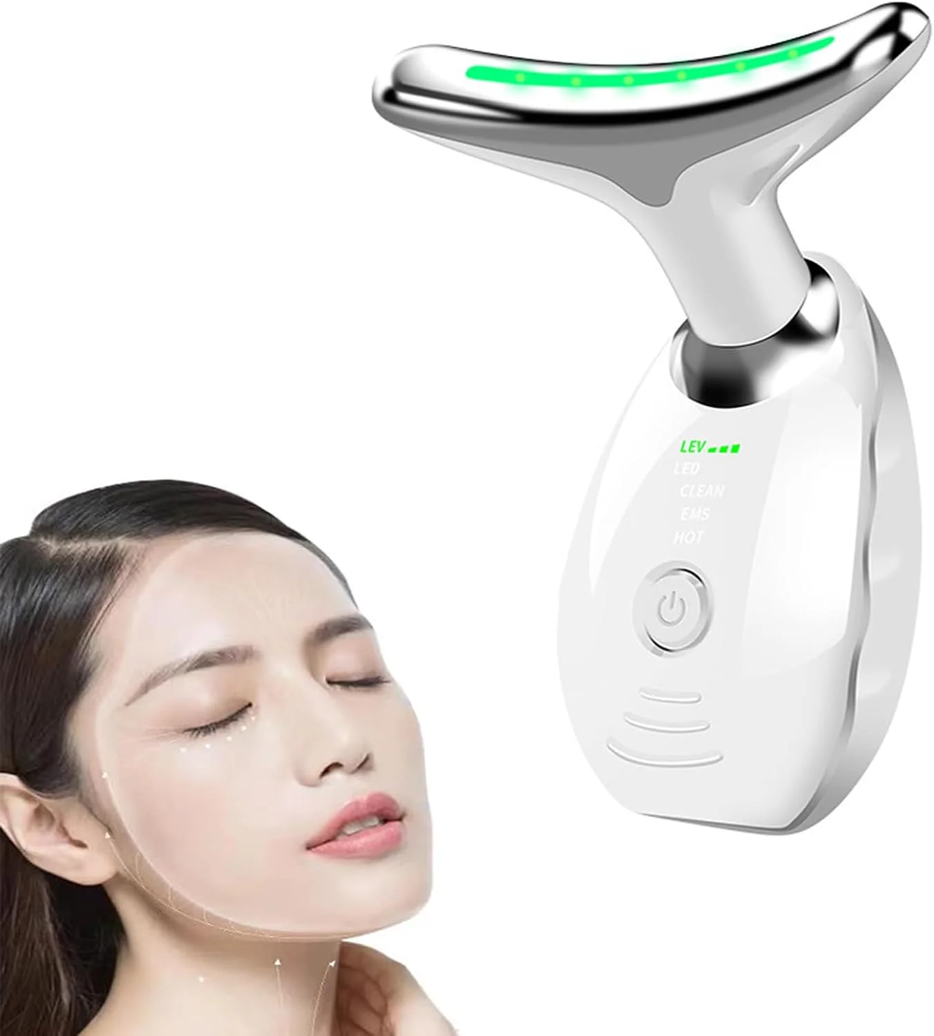 ماساژور صورت ضد چروک، دستگاه زیبایی صورت با 3 حالت، ماساژ صورت EMS برای آقایان و بانوان، دستگاه فرم دهی صورت V شکل، دستگاه زیبایی صورت V در دمای 45 درجه سانتیگراد، دستگاه صورت، ماسک LED ماساژور صورت ضد چروک، دستگاه زیبایی صورت با 3 حالت، ماساژ صورت EMS برای آقایان و بانوان، دستگاه فرم دهی صورت V شکل، دستگاه زیبایی صورت V در دمای 45 درجه سانتیگراد، دستگاه صورت، ماسک LED